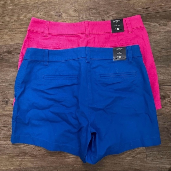 🩷💙 NWT! Bundle of Two J. Crew Shorts (Pink and Blue) - Size 8 - Picture 6 of 10
